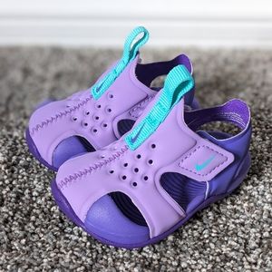 Nike Sunray Protect 2 Purple Sandals, size toddler 2c